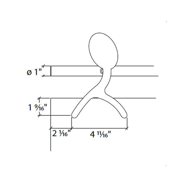 Sliding door hardware Skater, wood