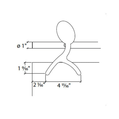 Sliding door hardware Skater, wood