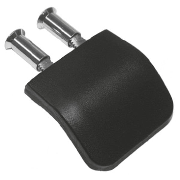 Cillo leather wing handle in black for cabinets