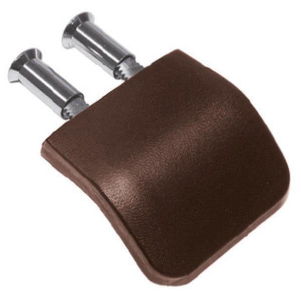 Cillo leather wing handle in dark brown for furniture